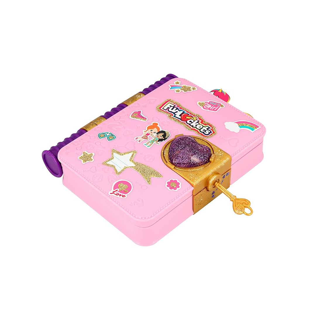 Funlockets Secret Journal with Lock & Key - Collectible Surprise Toy