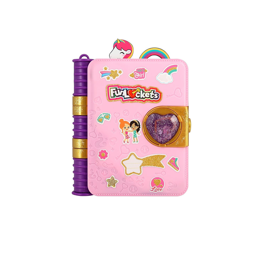 Funlockets Secret Journal with Lock & Key - Collectible Surprise Toy
