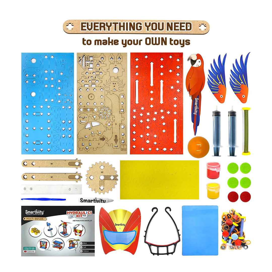 Smartivity Hydraulic Construction Kit - 25-in-1 STEM Toy (6Y+)