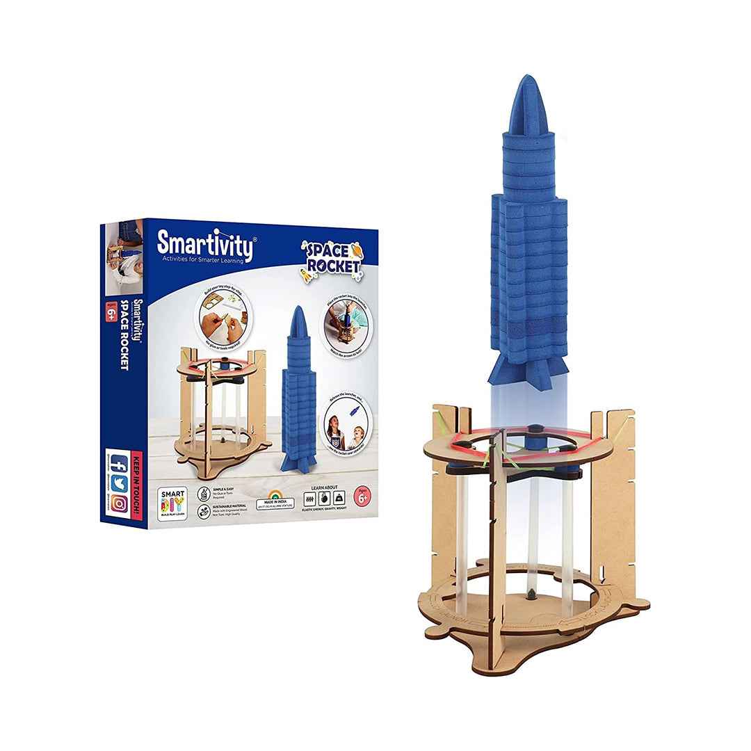Smartivity Space Rocket - DIY STEM Launch Kit (6Y+) - Toyspry