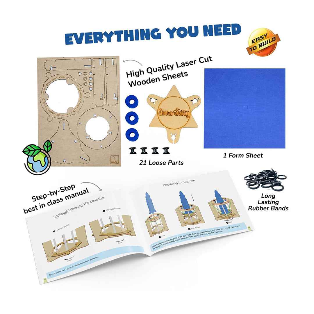 Smartivity Space Rocket - DIY STEM Launch Kit (6Y+)