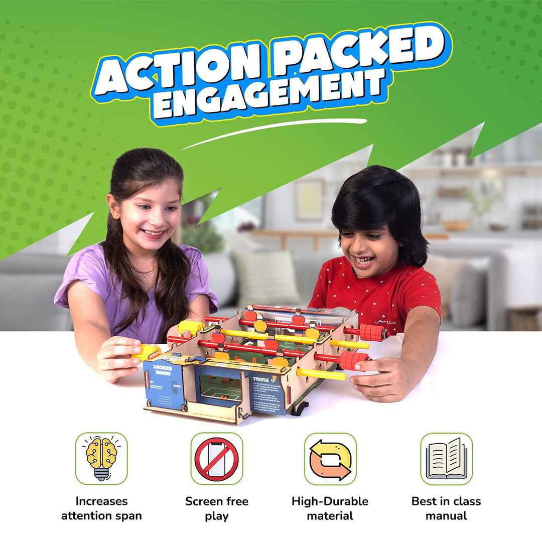 Smartivity DIY Foosball Table - STEM Building Kit & Game (6-14Y) - Toyspry