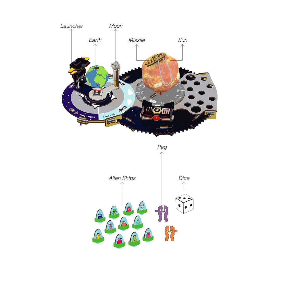 Smartivity Earth-Sun-Moon Model - DIY Space STEM Kit (8Y+) - Toyspry
