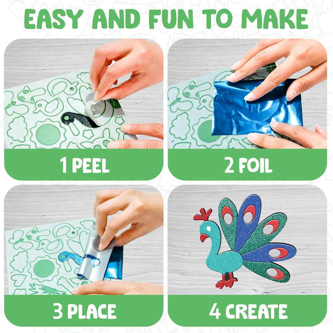 Smartivity Foil Magic Animal Wisdom Tales - Mess-Free Craft Kit (4Y+)