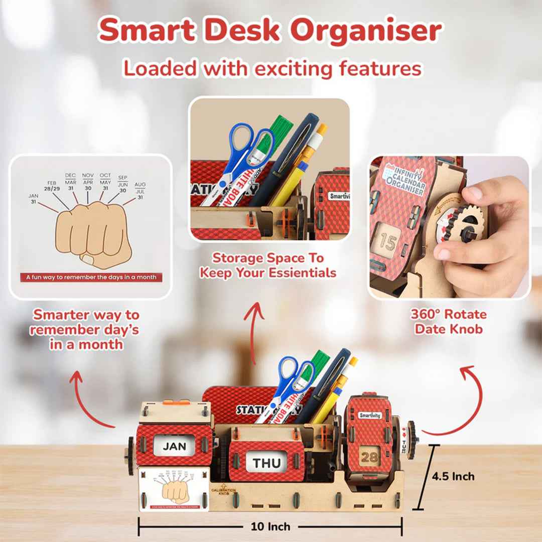 Smartivity Infinity Calendar Organizer - DIY STEM Desk Kit (8Y+)