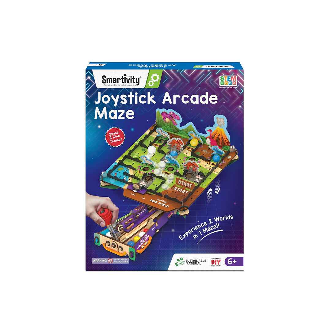 Smartivity Joystick Arcade Maze - 2-in-1 DIY STEM Game (6-14Y) - Toyspry