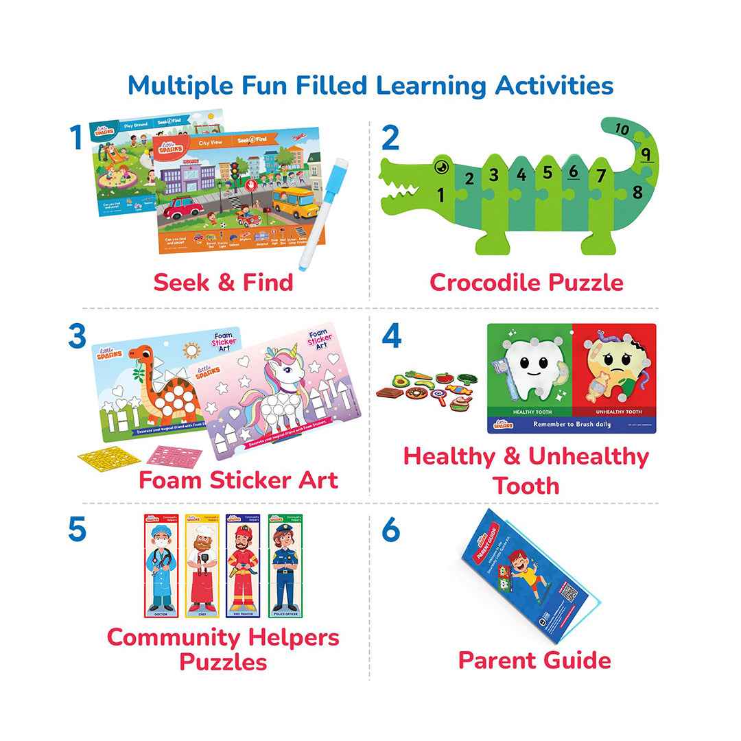 Smartivity Play & Learn Kit - 5-in-1 Preschool Activity Box (3-5Y)