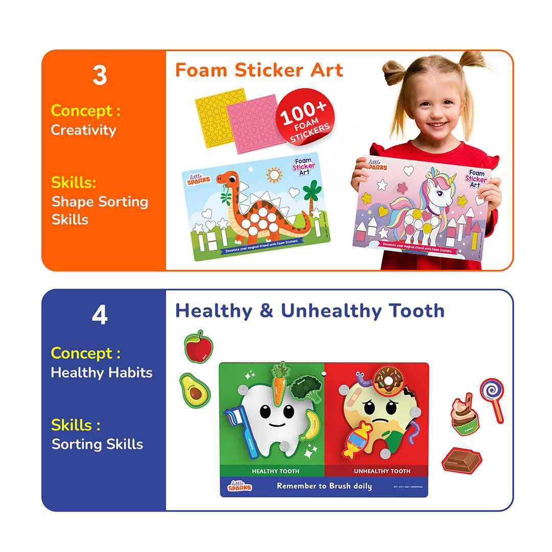 Smartivity Play & Learn Kit - 5-in-1 Preschool Activity Box (3-5Y) - Toyspry
