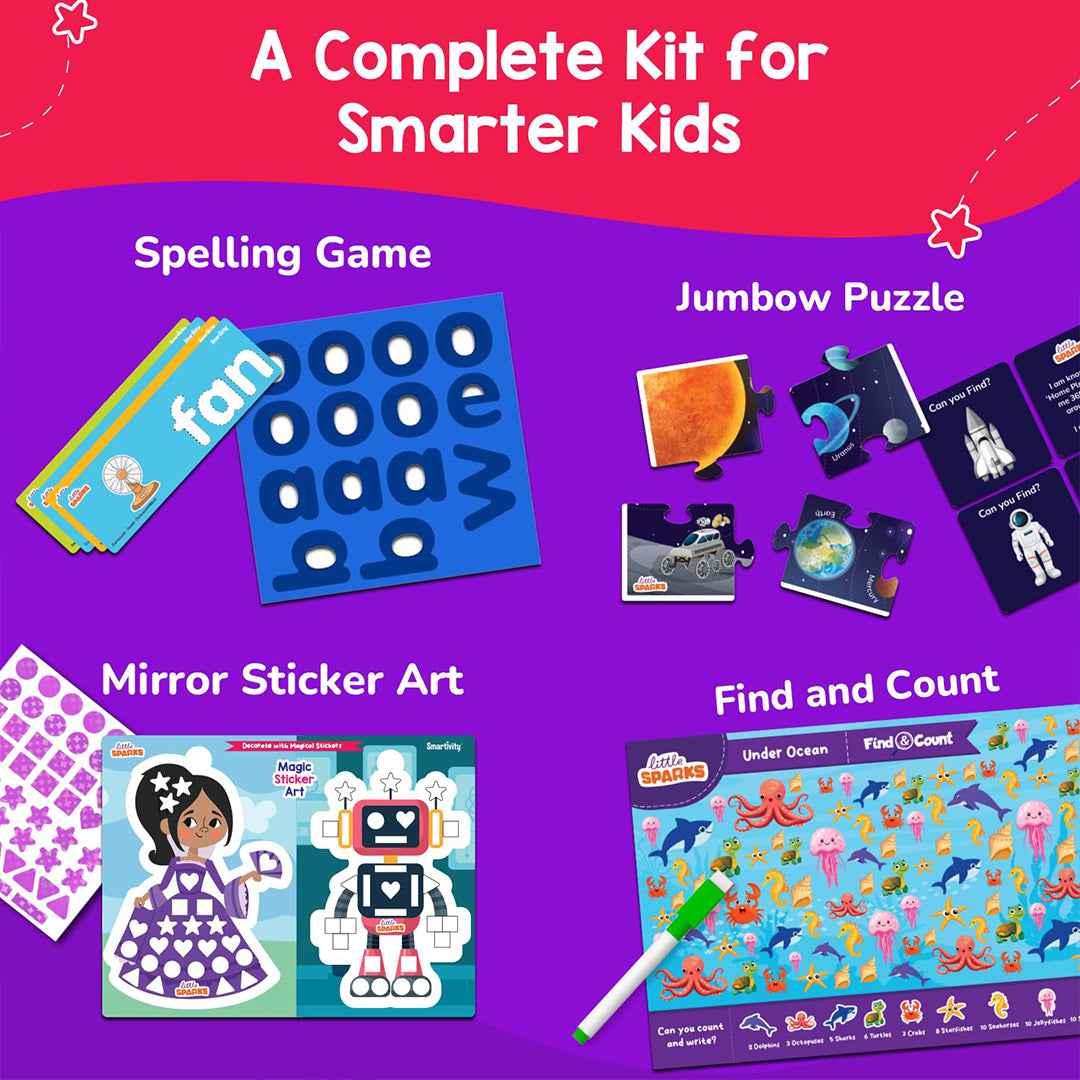 Smartivity 5-in-1 Montessori Learning Kit - Preschool STEM Toy (4Y+)