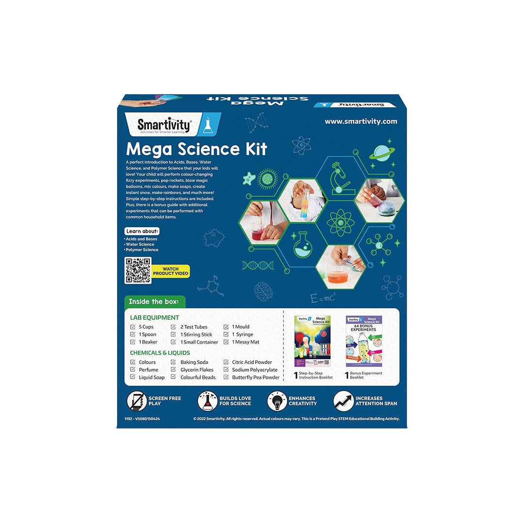 Smartivity Mega Science Kit - 150+ STEM Experiments Toy (6-10Y) - Toyspry