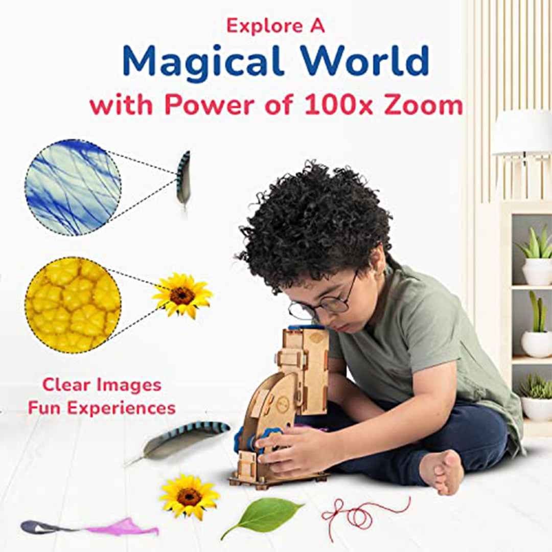 Smartivity Microscope - DIY 100x Zoom STEM Kit (8Y+) - Toyspry