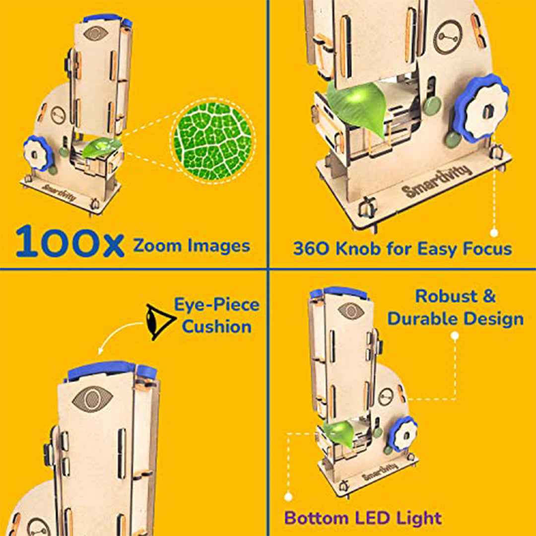 Smartivity Microscope - DIY 100x Zoom STEM Kit (8Y+)