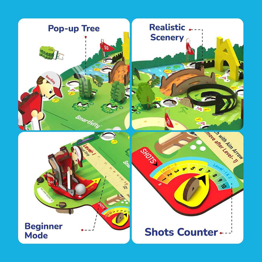 Smartivity Mini Golf Tabletop Game - DIY STEM Game (6-12Y)