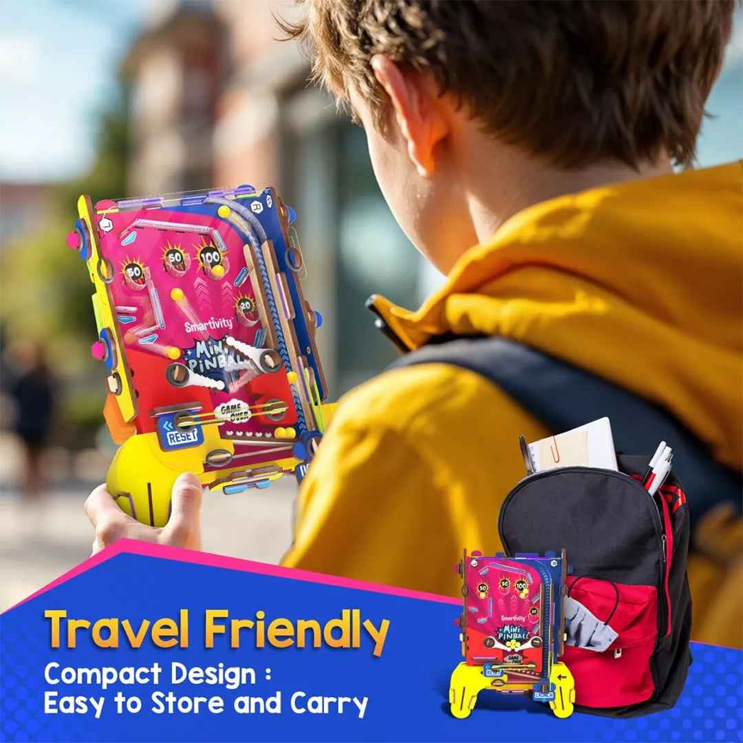 Smartivity Mini Pinball Kit - DIY Mechanical STEM Game (6Y+)