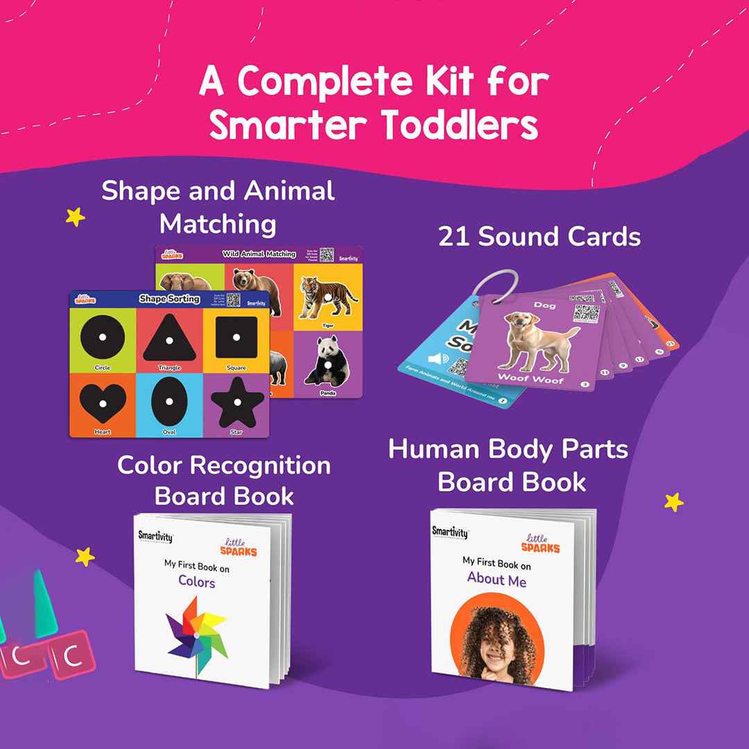 Smartivity 5-in-1 Montessori Toddler Kit - Early Learning Toy (12M+) - Toyspry