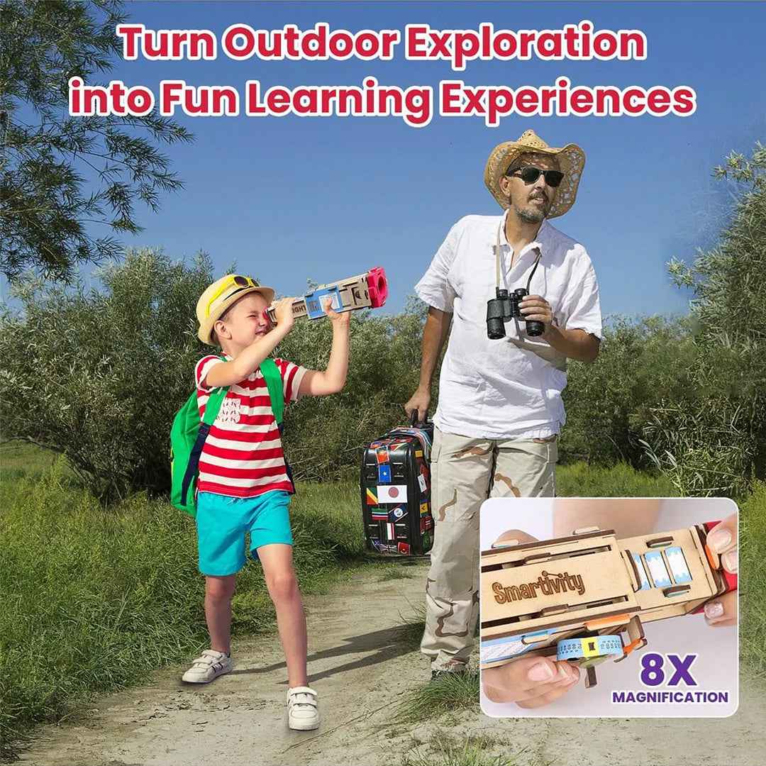 Smartivity Pirate Telescope - 2-in-1 DIY STEM Optics Kit (8Y+)