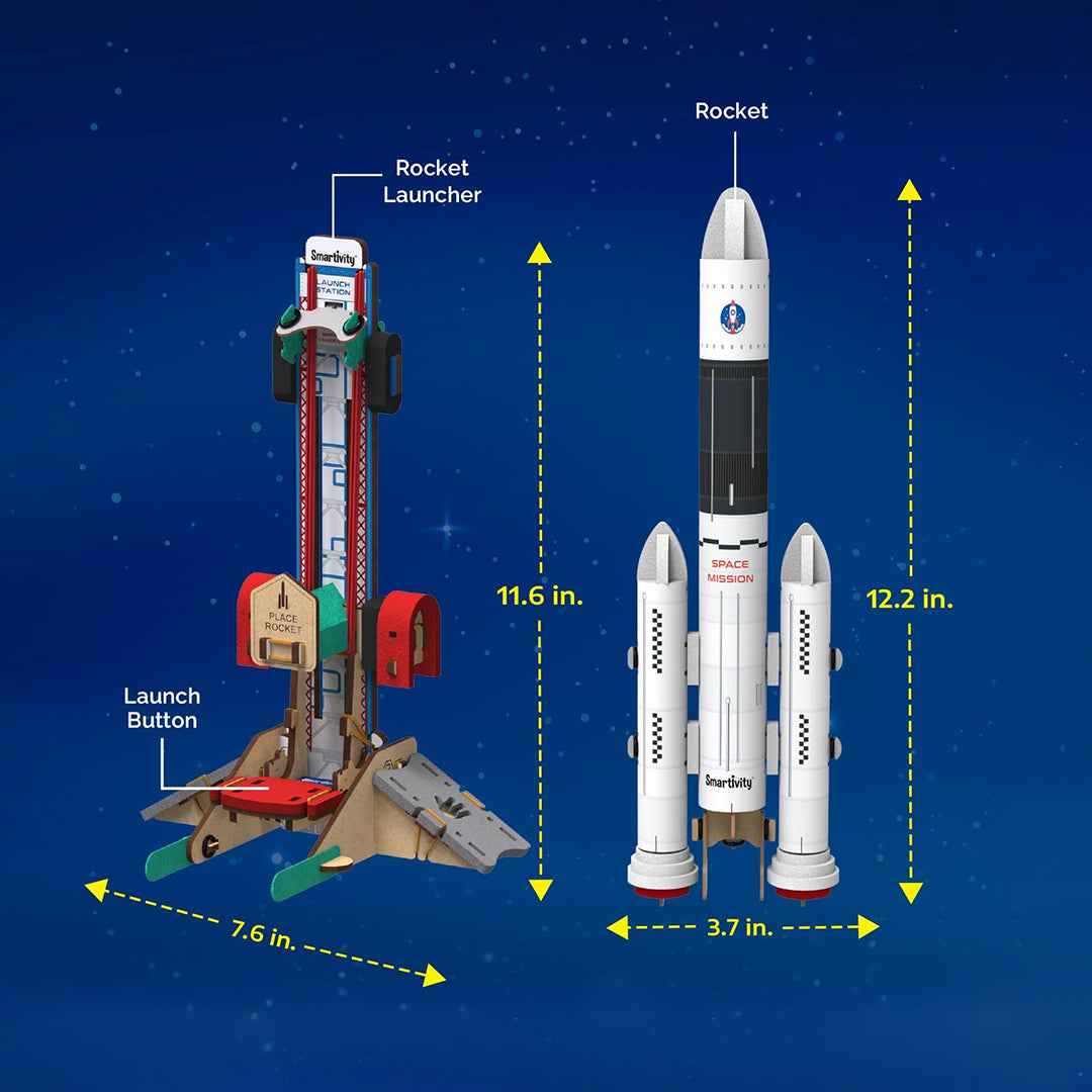 Smartivity Rocket Launcher - DIY STEM Construction Kit (6-14Y)
