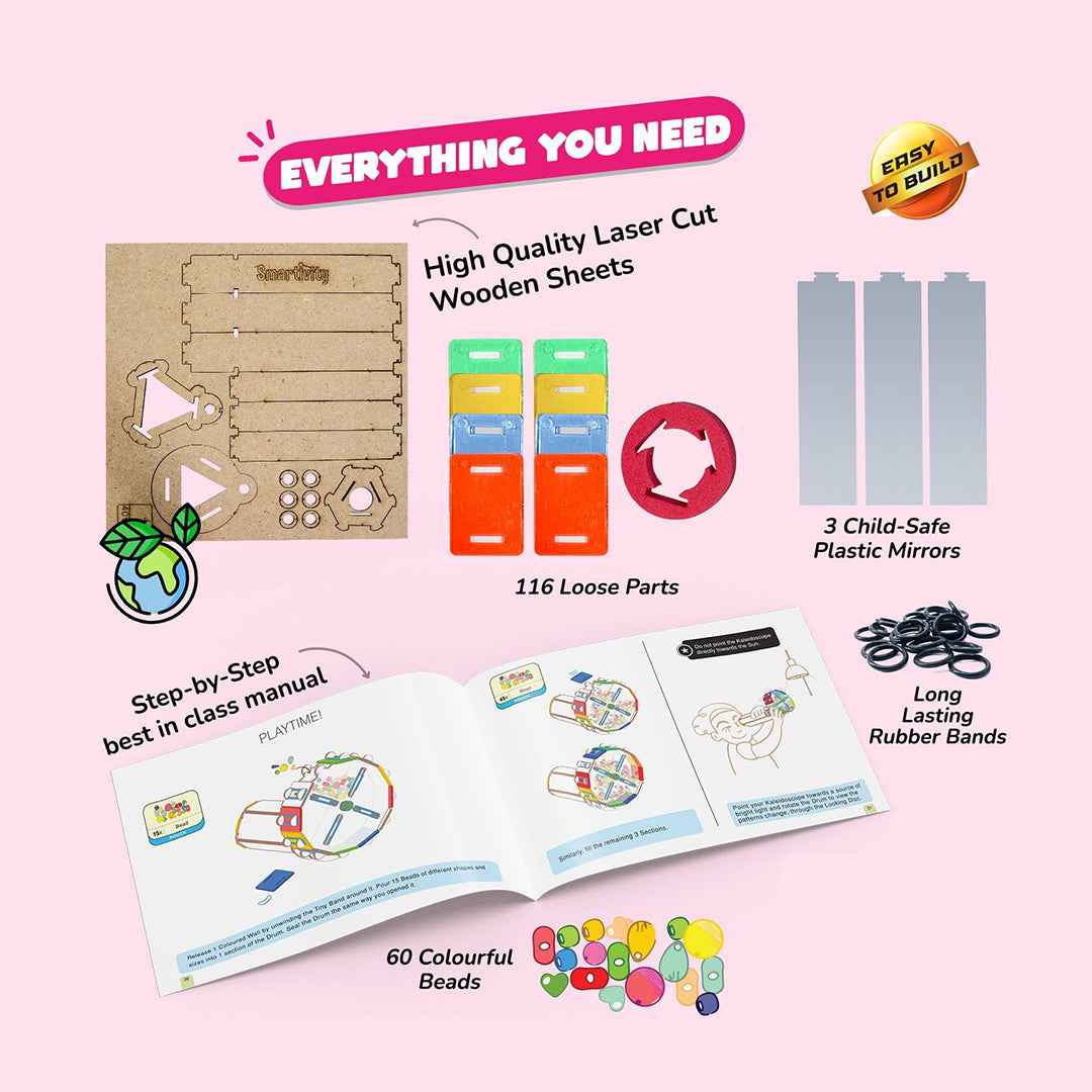 Smartivity STEM Kaleidoscope - DIY Optics Building Kit (6Y+) - Toyspry