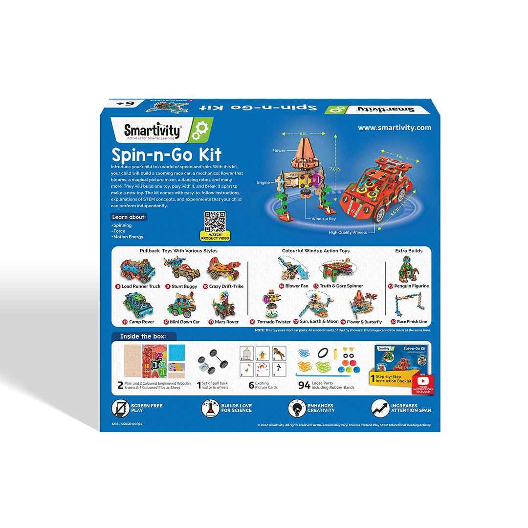 Smartivity 20-in-1 Physics & Engineering Kit - DIY STEM Toy (6Y+) - Toyspry