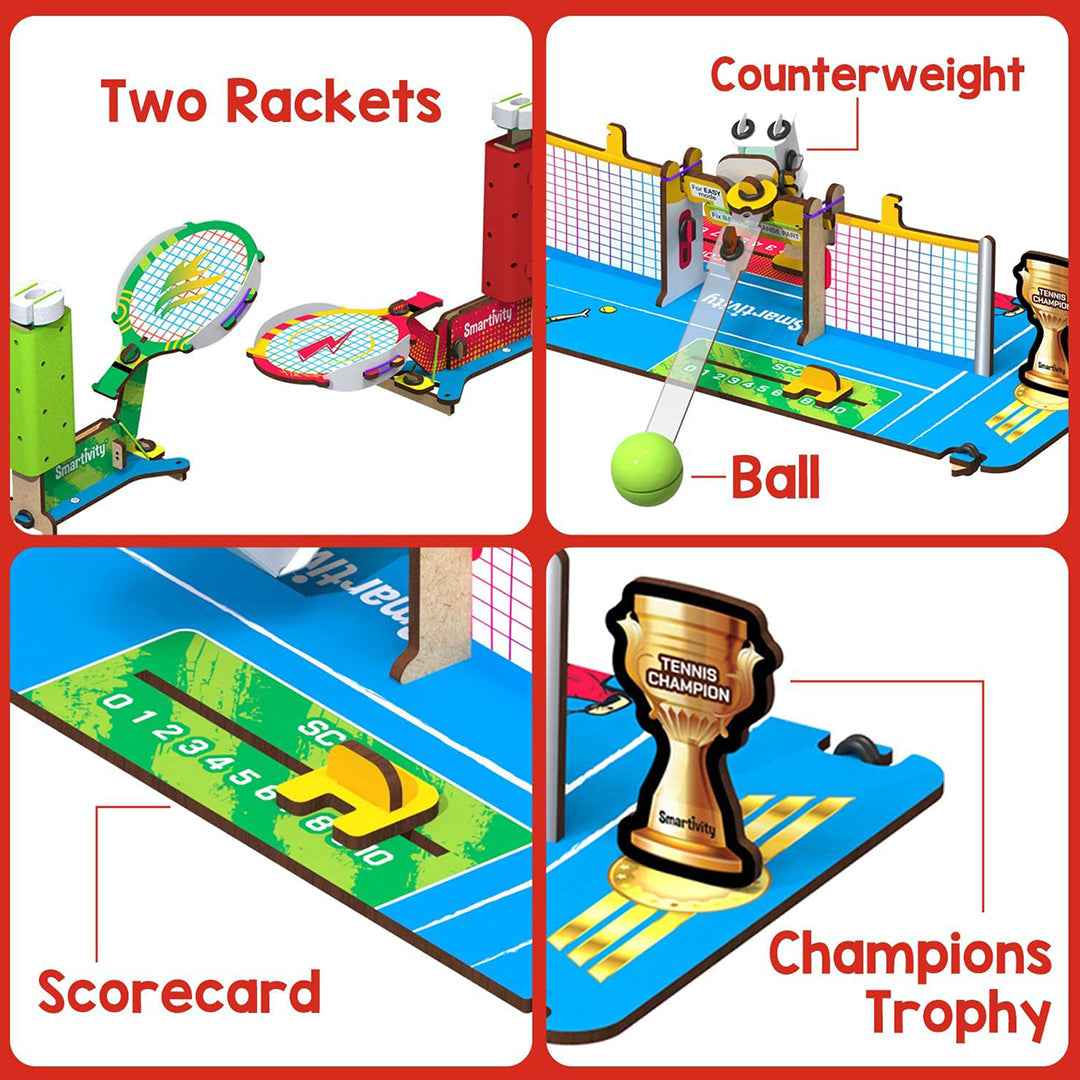 Smartivity Tabletop Tennis & Pickleball - DIY STEM Game (6-12Y) - Toyspry