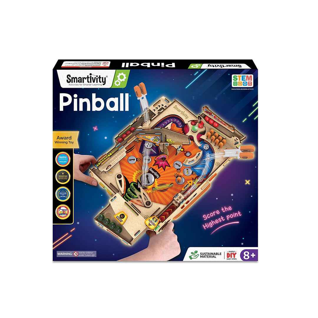 Smartivity Pinball Machine - DIY STEM Arcade Game (6Y+) - Toyspry