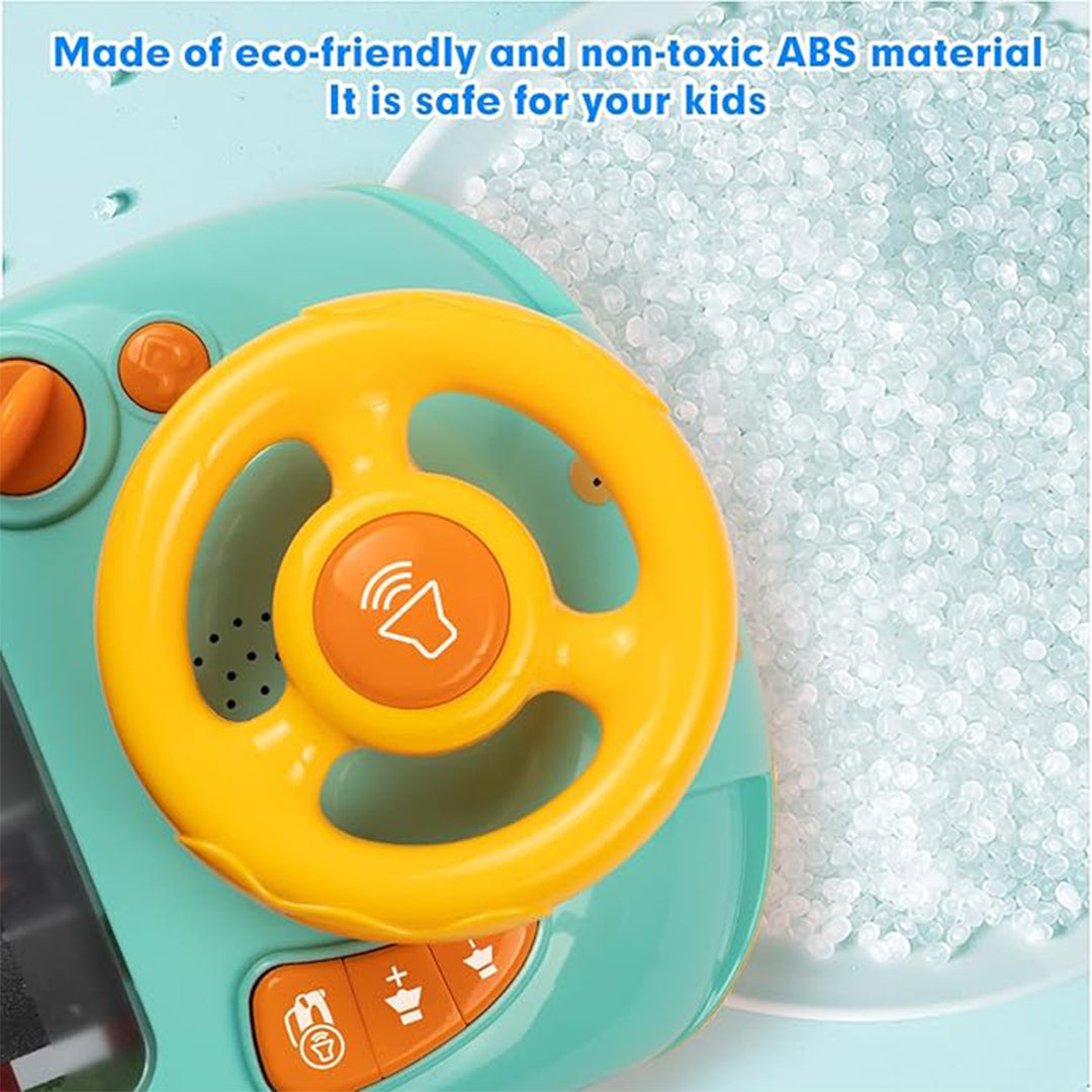 Interactive Kids Steering Wheel Toy with Lights & Sounds - Toyspry