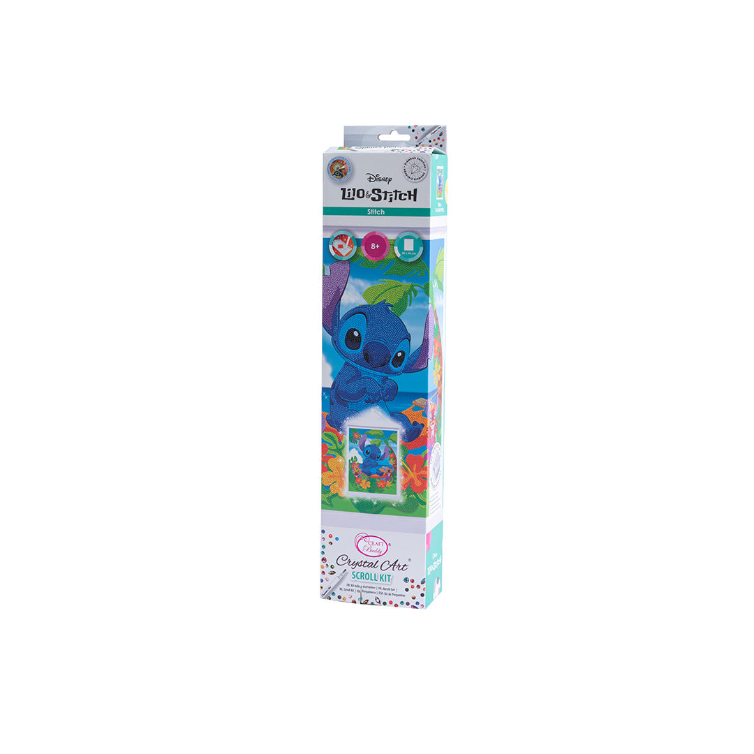 Craft Buddy Disney Stitch Crystal Art Scroll Kit (35x45cm) - Toyspry