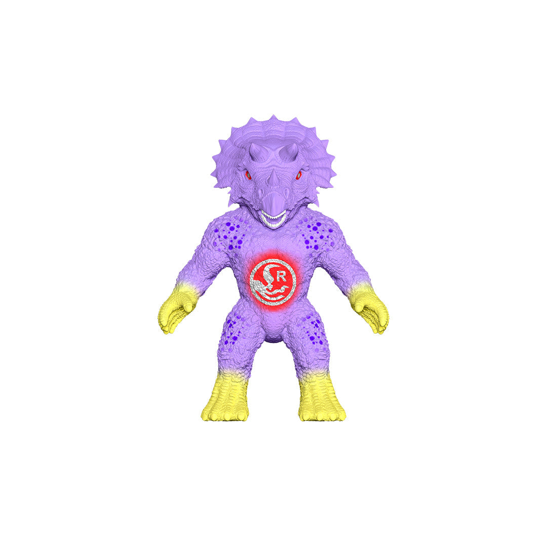 Stretchapalz Power Dino (Purple) - 14cm Stretchable Dinosaur Toy - Toyspry