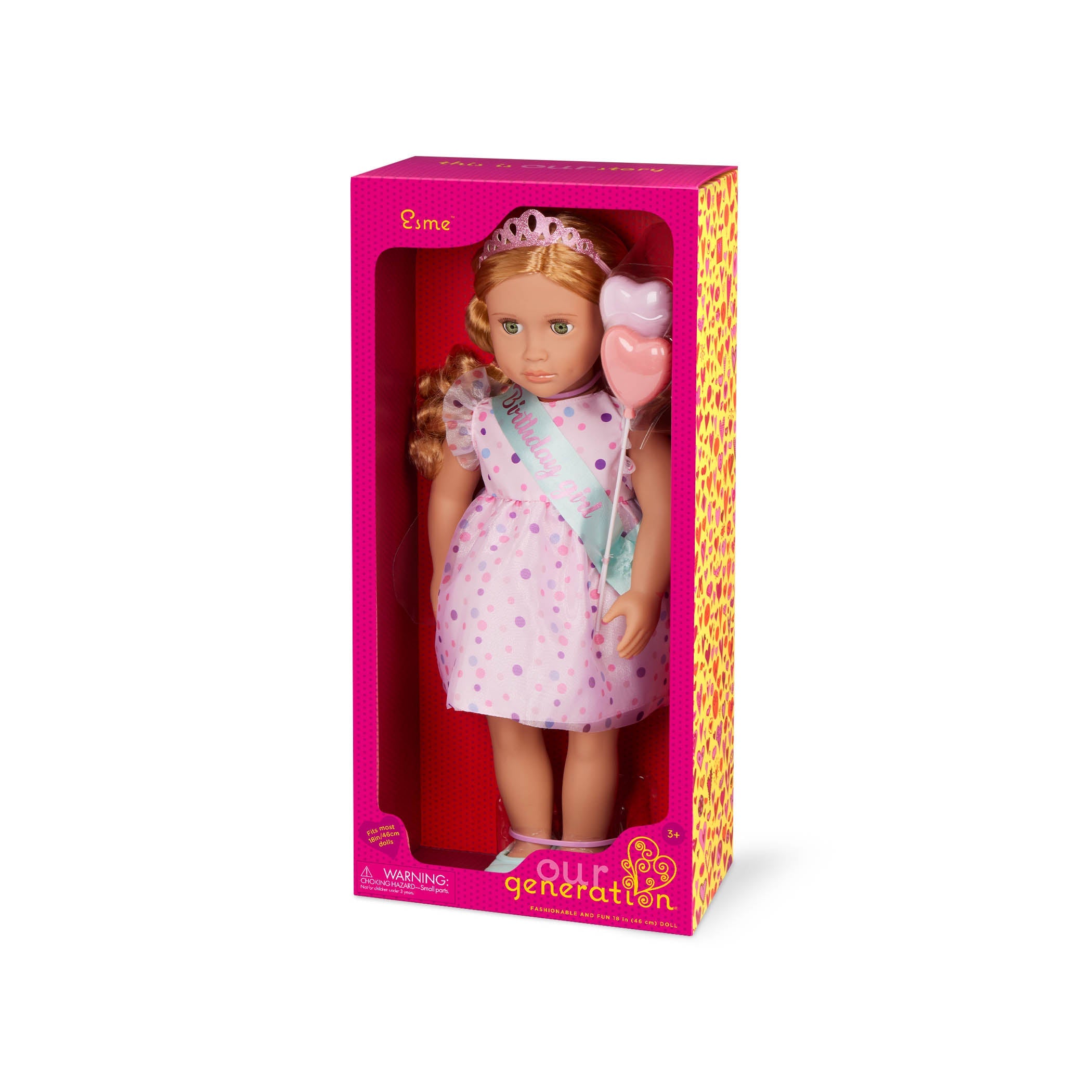 Our Generation Tabby - 18-inch Deluxe Posable Doll with Book