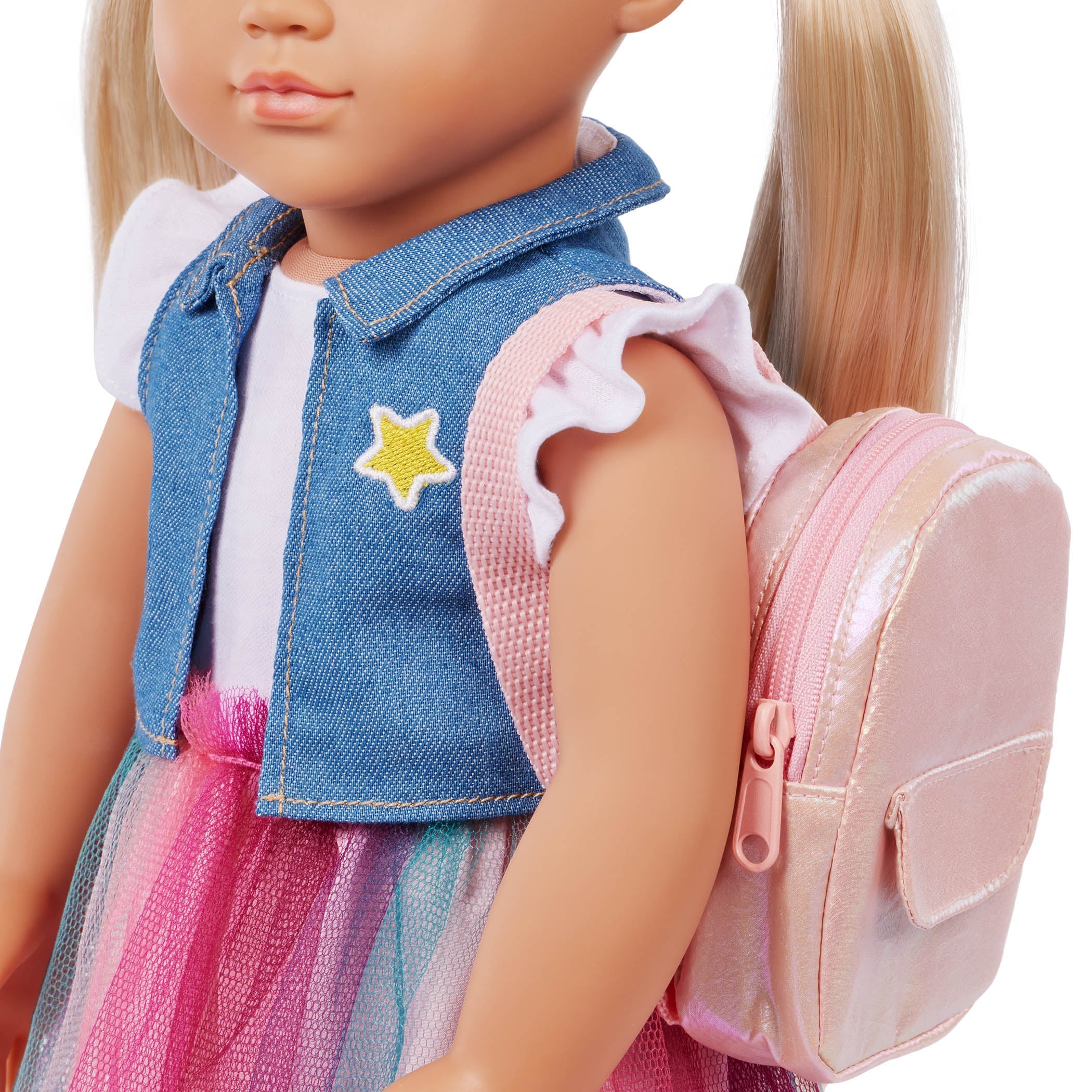 Our Generation Tabby - 18-inch Deluxe Posable Doll with Book