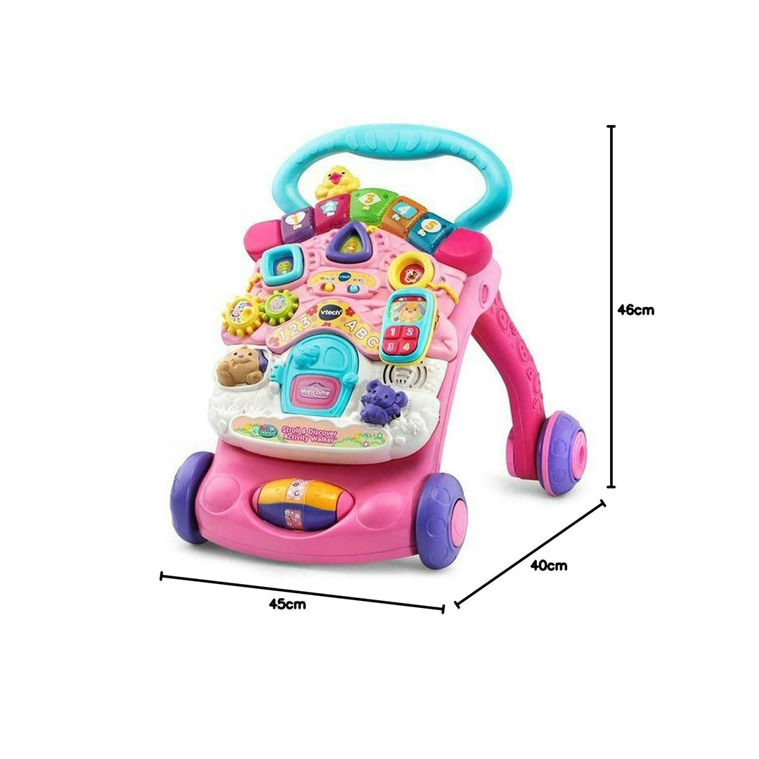 VTech 2-in-1 Walker & Activity Centre - Interactive Baby Toy - Toyspry