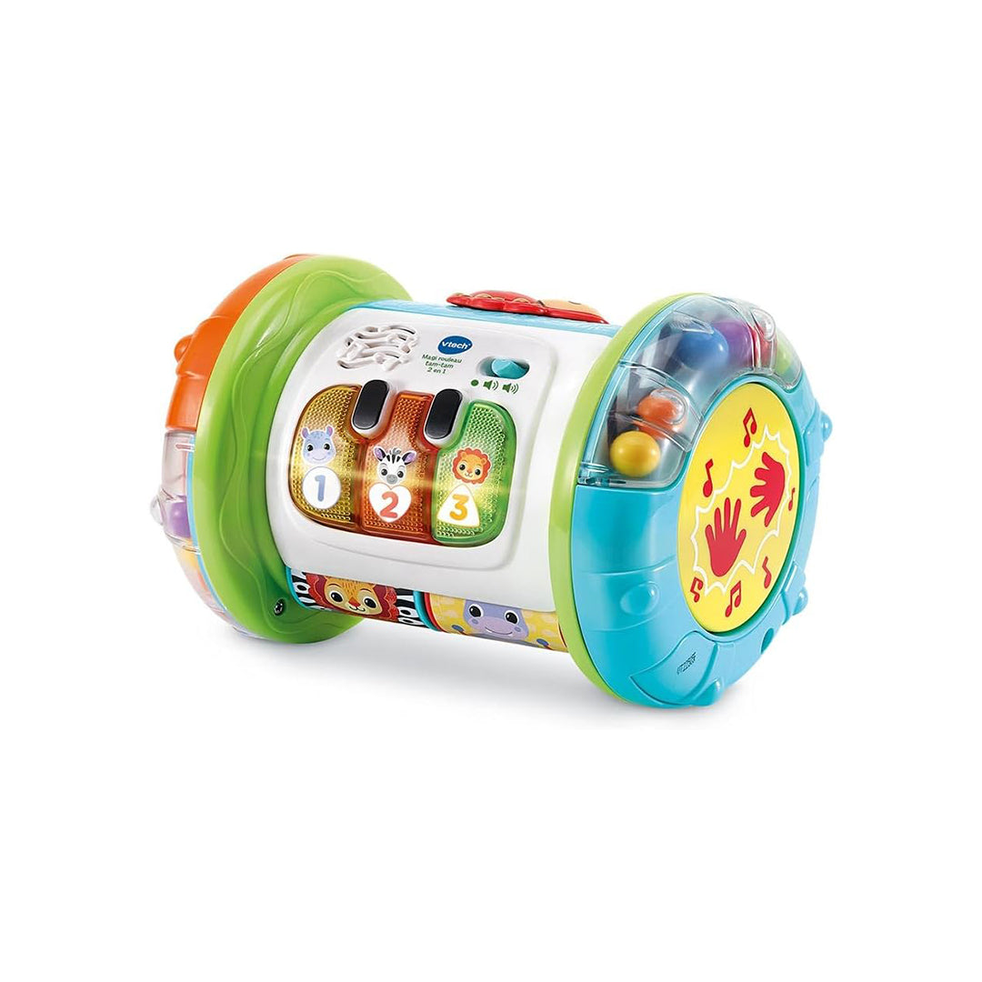 VTech 3-in-1 Magic Roller Tam-Tam - Musical Baby Crawling Drum - Toyspry
