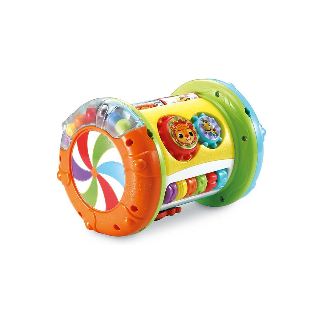 VTech 3-in-1 Magic Roller Tam-Tam - Musical Baby Crawling Drum - Toyspry