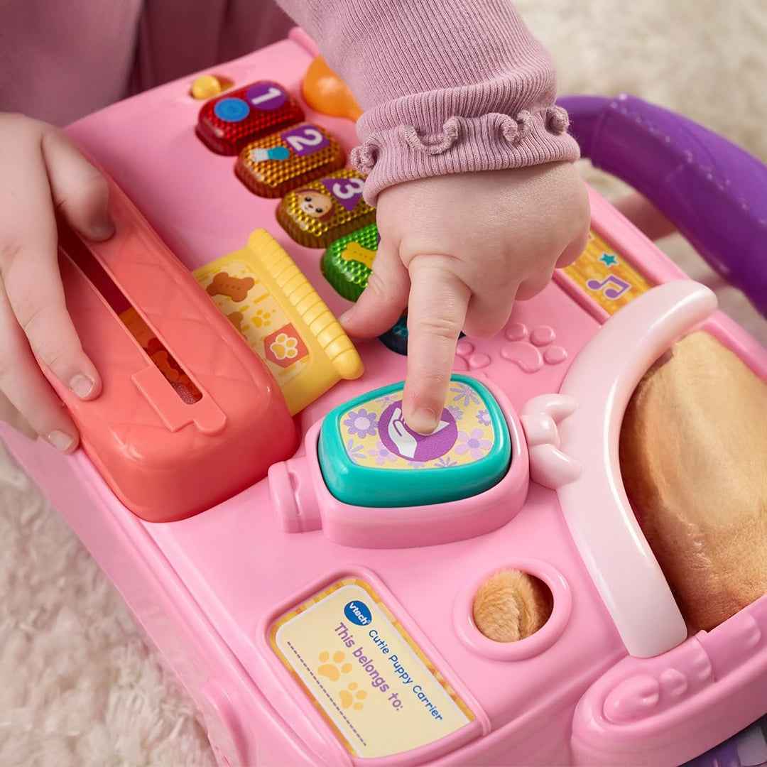 VTech Cutie Puppy Carrier - Interactive Pet Role-Play Toy