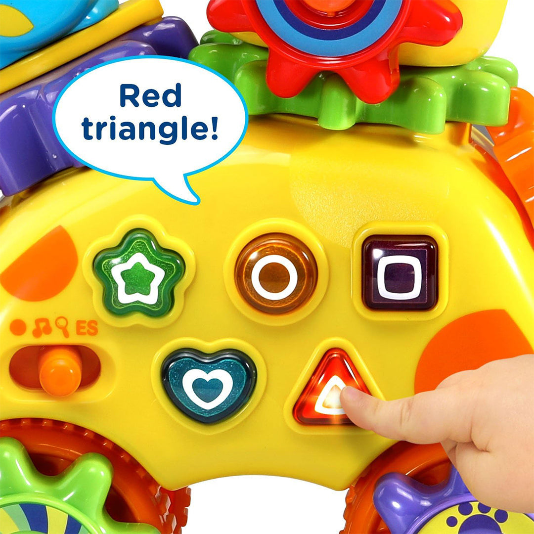 VTech Gear Up & Go Gearaffe - Interactive Toddler Learning Toy - Toyspry