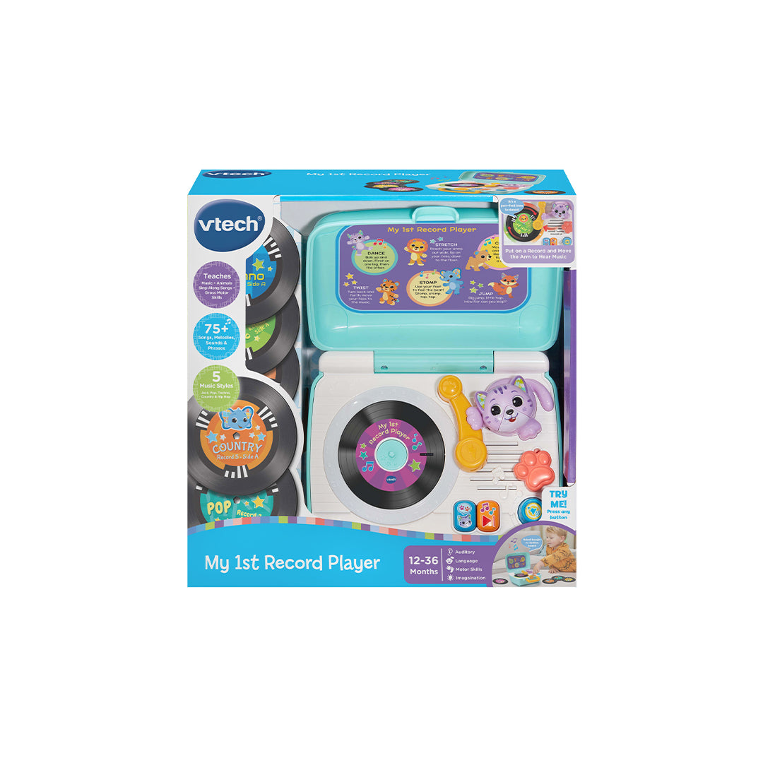 VTech My 1st Record Player - Interactive Musical Baby Toy