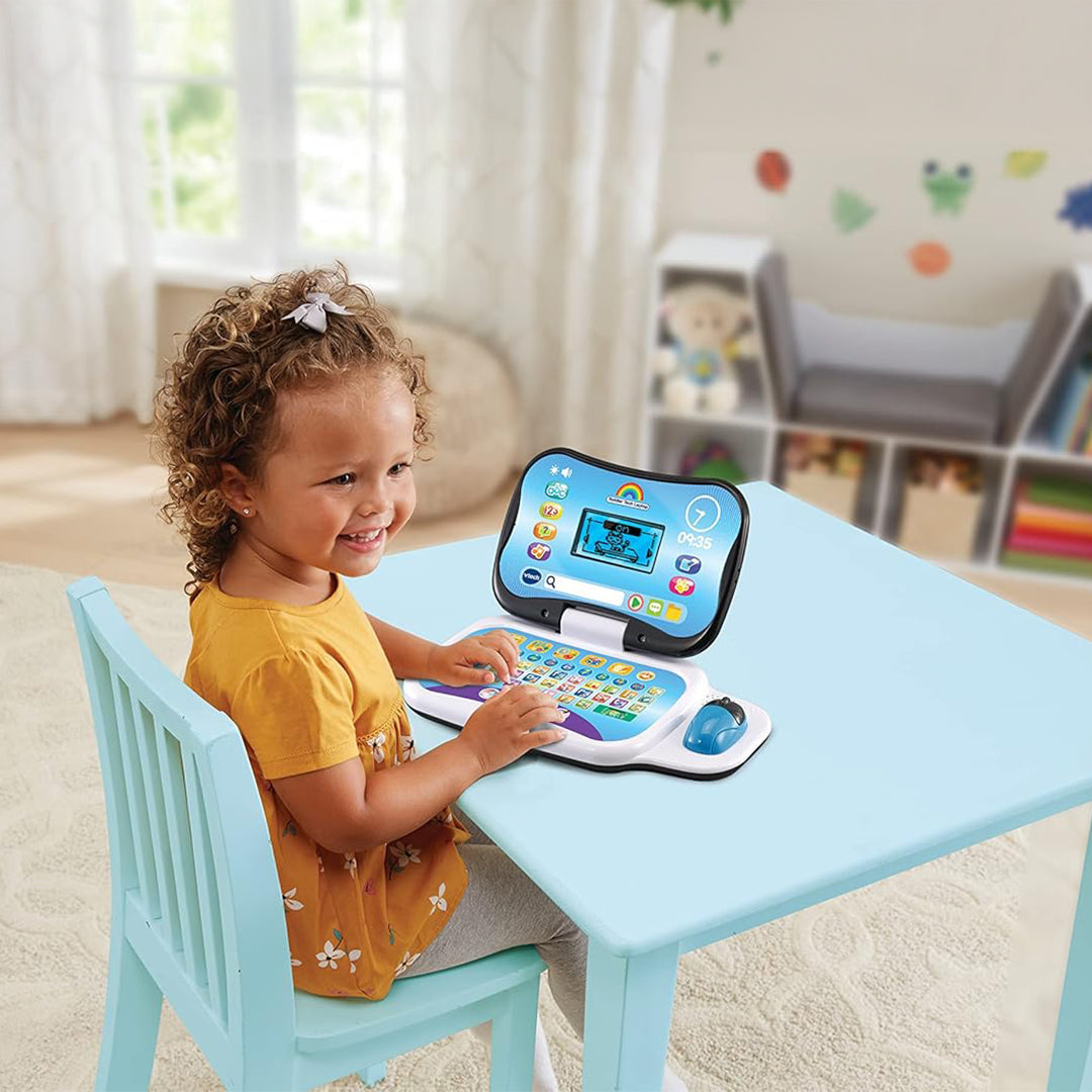 VTech Learning Laptop - Educational Kids Computer (Pink/Blue) - Toyspry