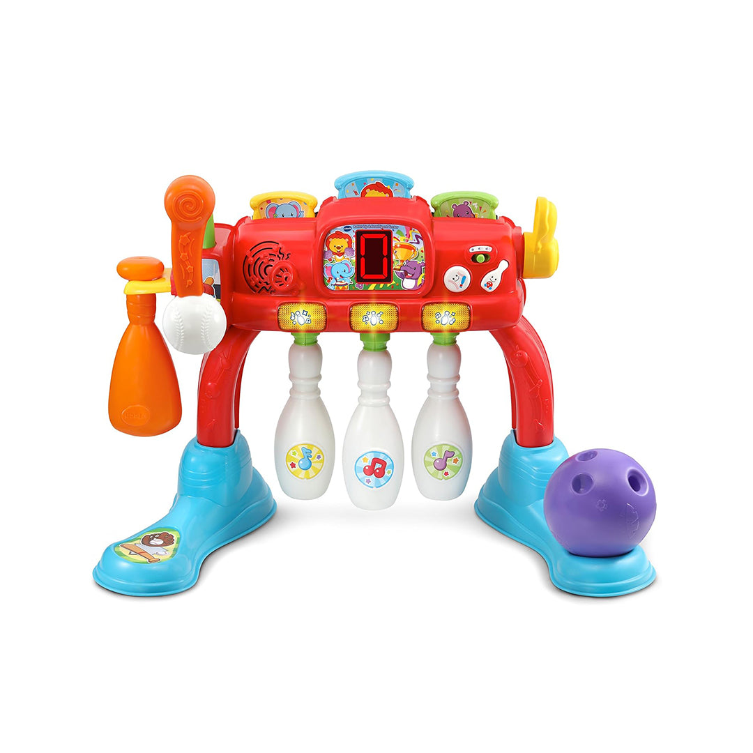 VTech Swing & Strike Sports Center - 2-in-1 Kids Bowling & Tennis - Toyspry