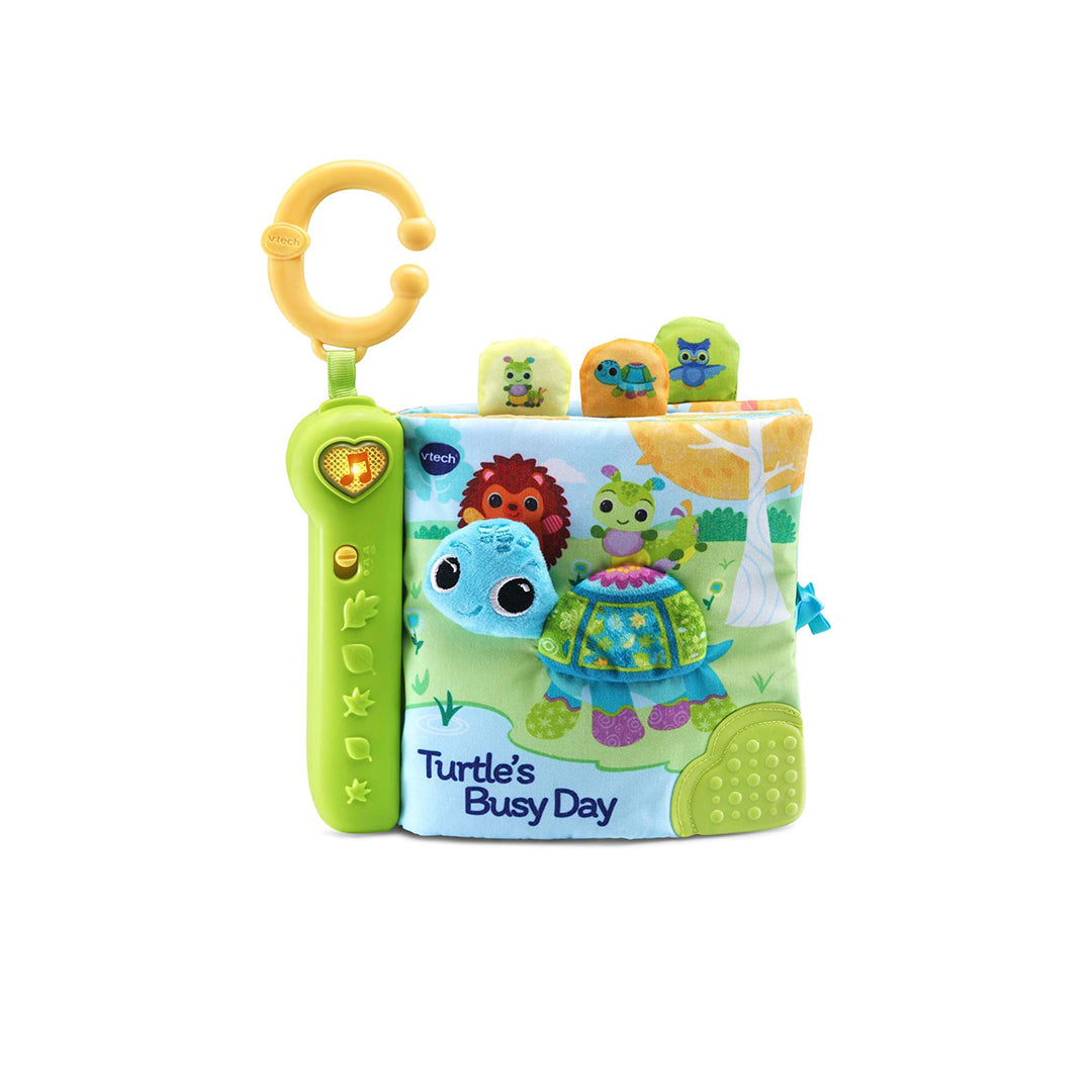 VTech Turtle's Busy Day Book - Interactive Sensory Baby Toy - Toyspry