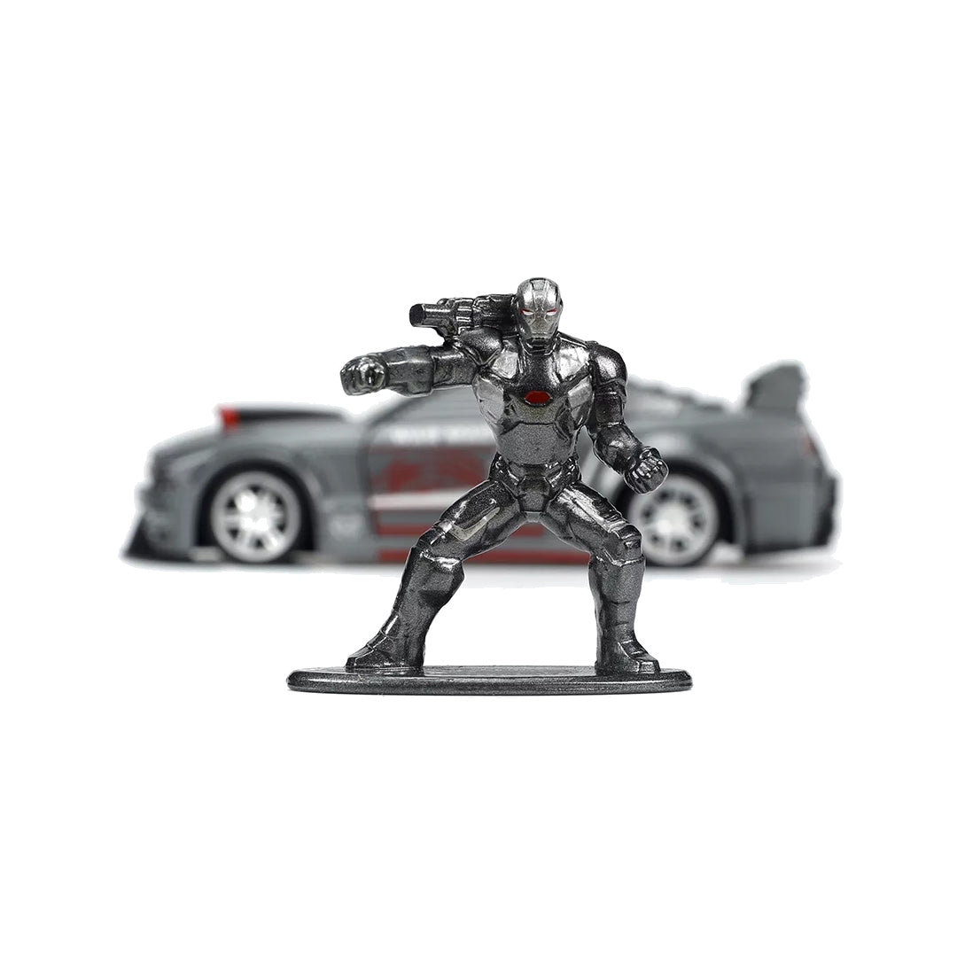 Marvel War Machine Mustang - 1:32 Diecast Model Car with Figure - Toyspry