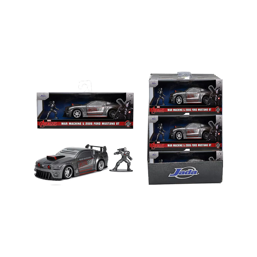 Marvel War Machine Mustang - 1:32 Diecast Model Car with Figure - Toyspry