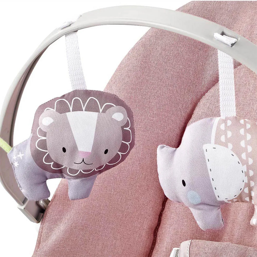 Winston Musical & Vibrating Baby Bouncer - Infant Seat (Soothing Pink)