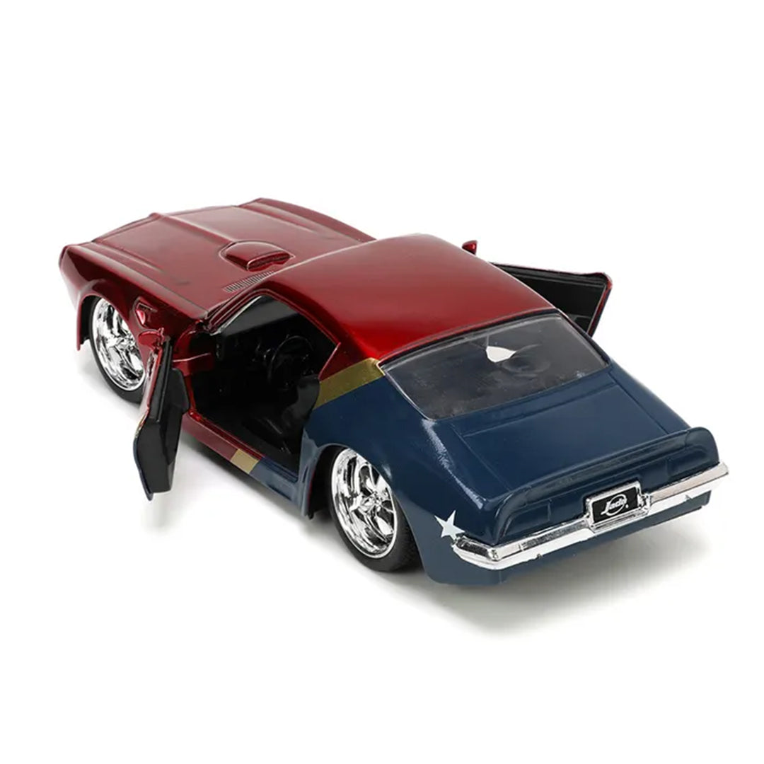 Wonder Woman Pontiac Firebird - 1:32 Diecast Model Car with Figure - Toyspry