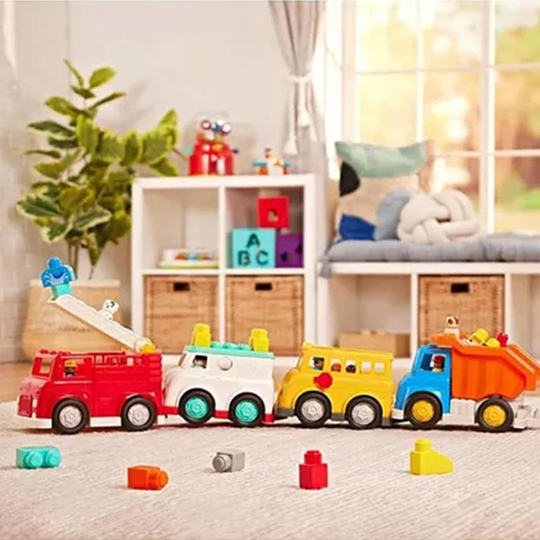 Battat Locbloc School Bus DIY Playset - Toyspry