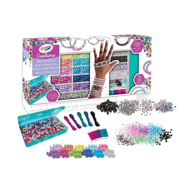 Crayola Creations Bracelet Making Kit (2000+ Beads)