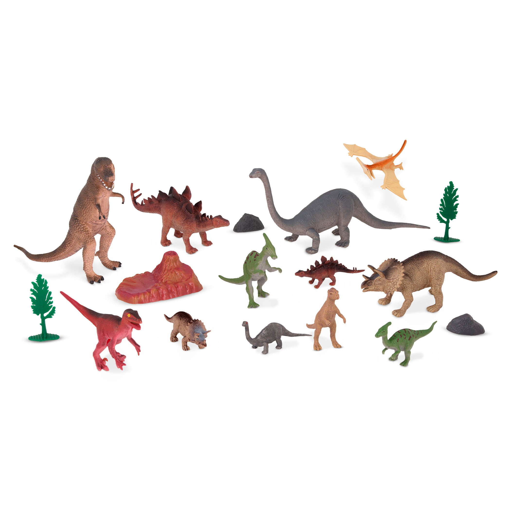 Terra Prehistoric Dinosaurs - 60-Piece Miniature Toy Set