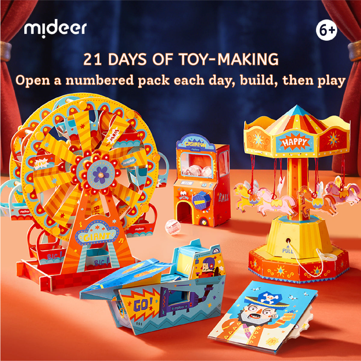 Mideer 21-Day Creative Craft Adventure - 21 Model Kits