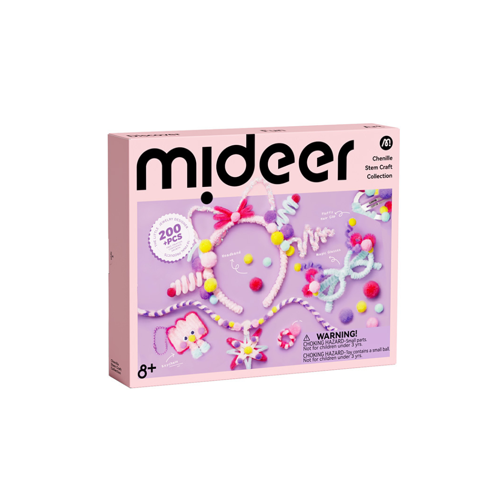 Mideer Chenille Stem Jewelry Craft Kit - 200+ Pieces