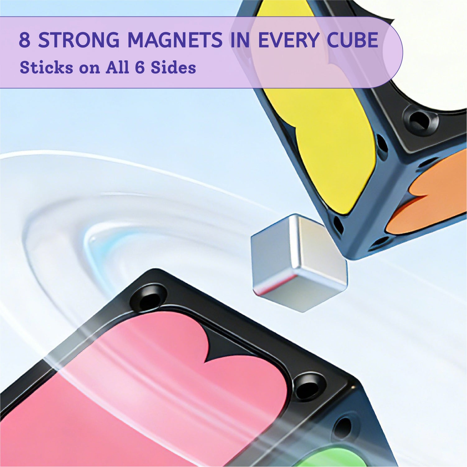 Mideer Magnetic Fidget Glow Spinner with UV Torch