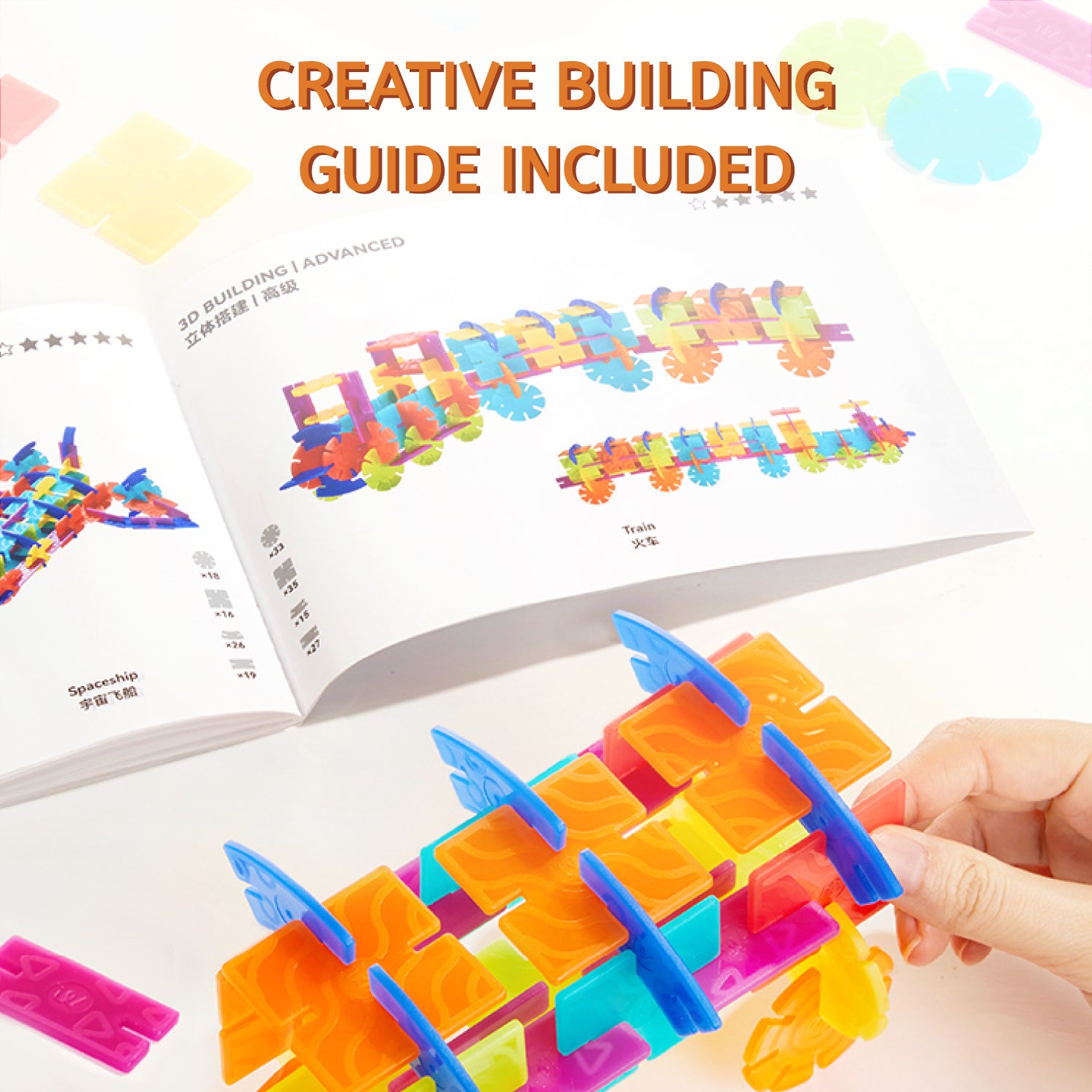 Mideer Snowflake Building Blocks - 150 Pieces